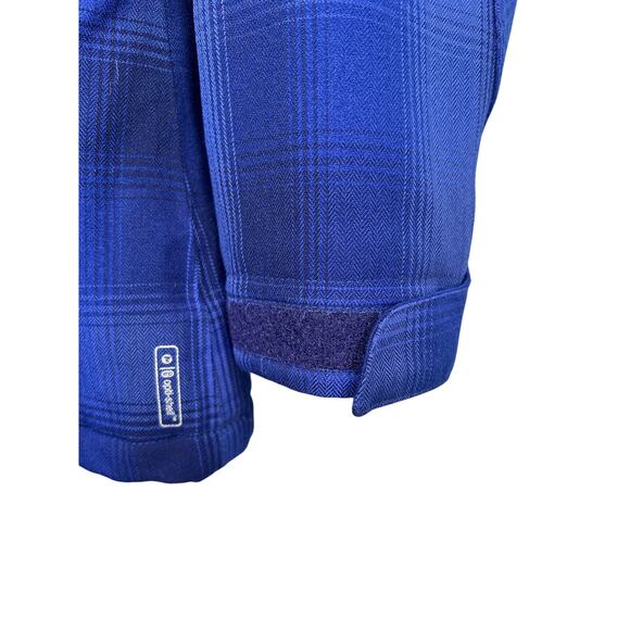 Merrell M Opti-Shell Ski Jacket $250 Waterproof Snowboard Puffer Plaid Blue - Picture 6 of 12